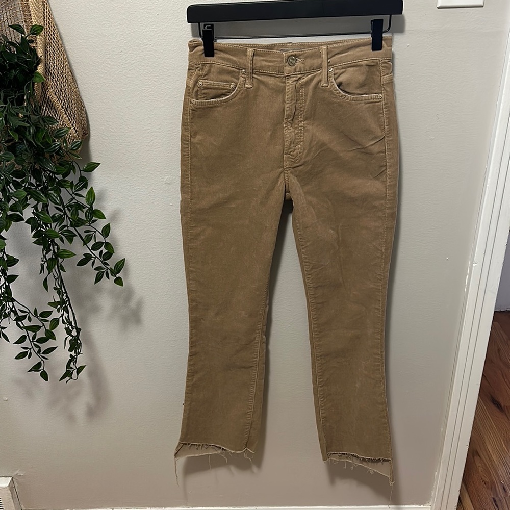 MOTHER Insider Crop Step Fray